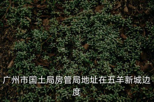 廣州市國土局房地產(chǎn)管理局，廣州市國土局房管局地址在五羊新城邊度