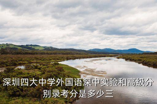 深圳四大中學外國語深中實驗和高級分別錄考分是多少三