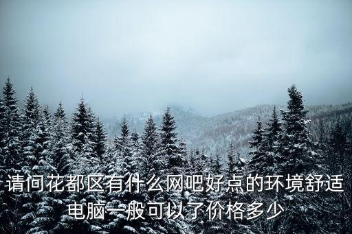 請問花都區有什么網吧好點的環境舒適電腦一般可以了價格多少