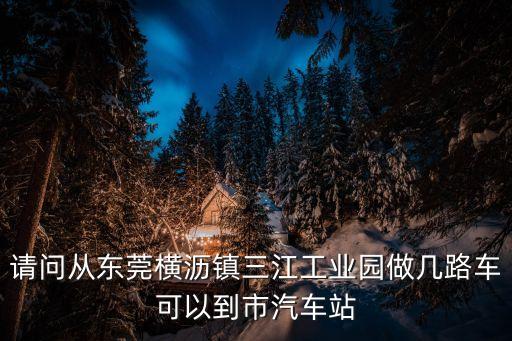 請(qǐng)問(wèn)從東莞橫瀝鎮(zhèn)三江工業(yè)園做幾路車可以到市汽車站