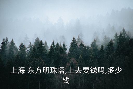 上海 東方明珠塔,上去要錢嗎,多少錢