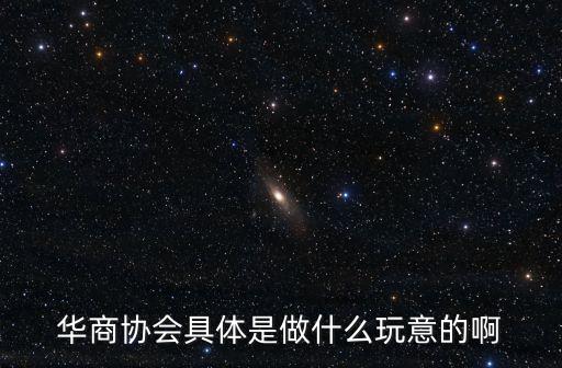 華商協會具體是做什么玩意的啊