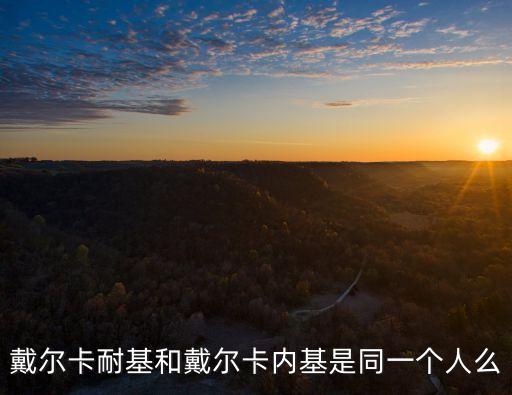 戴爾卡耐基和戴爾卡內基是同一個人么