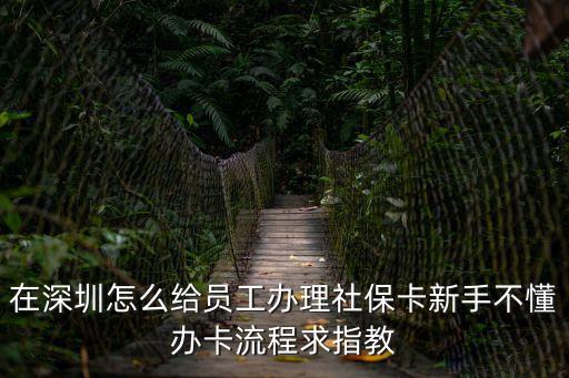 深圳 新進(jìn)員工社保卡，8月新入職員工如何辦理醫(yī)療社保卡