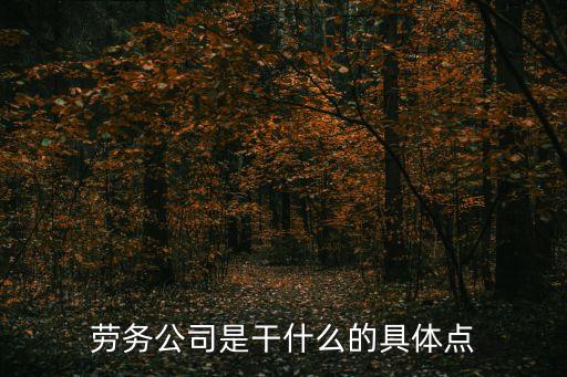東莞可靠的勞務公司是做什么的，勞務公司是干什么的具體點