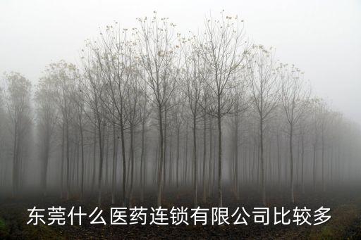 東莞什么醫(yī)藥連鎖有限公司比較多