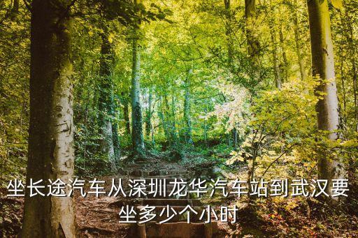 坐長途汽車從深圳龍華汽車站到武漢要坐多少個小時