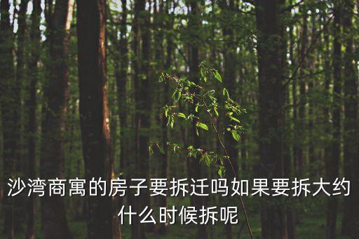 深圳沙灣舊改最新，5年后的沙灣村是不是會搬遷