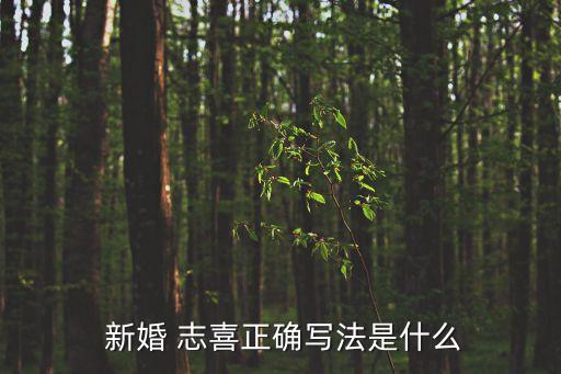  新婚 志喜正確寫法是什么