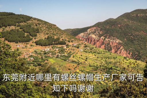 東莞附近哪里有螺絲螺帽生產廠家可告知下嗎謝謝