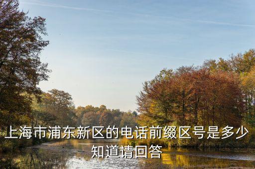 上海市浦東新區的電話前綴區號是多少知道請回答
