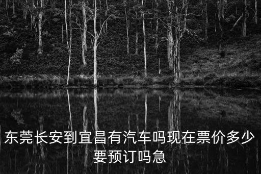 東莞長安到宜昌有汽車嗎現在票價多少要預訂嗎急