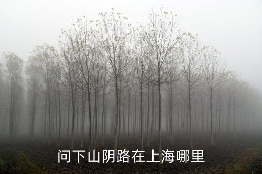 問下山陰路在上海哪里
