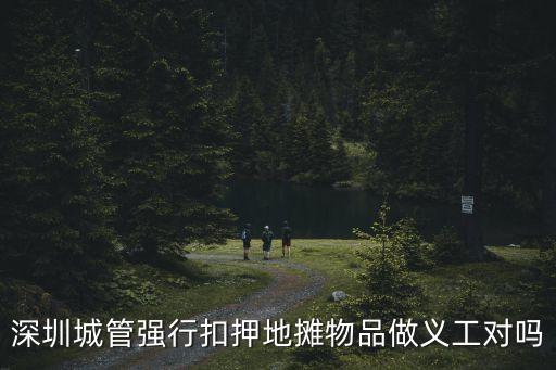 深圳城管強行扣押地攤物品做義工對嗎