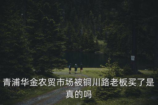 青浦華金農(nóng)貿(mào)市場(chǎng)被銅川路老板買了是真的嗎