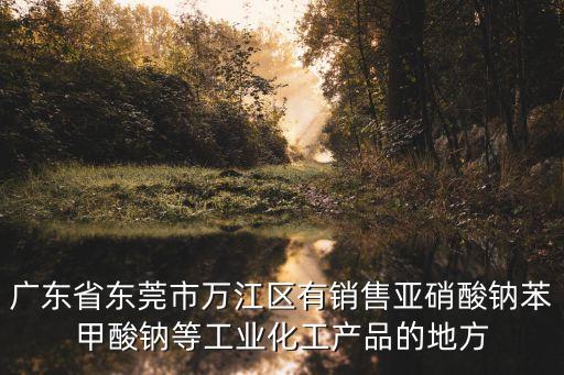 廣東省東莞市萬(wàn)江區(qū)有銷(xiāo)售亞硝酸鈉苯甲酸鈉等工業(yè)化工產(chǎn)品的地方