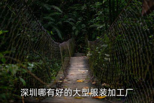 深圳哪有好的大型服裝加工廠