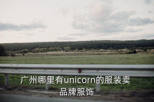 廣州哪里有unicorn的服裝賣 品牌服飾