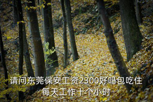 請問東莞保安工資2300好嗎包吃住每天工作十個小時