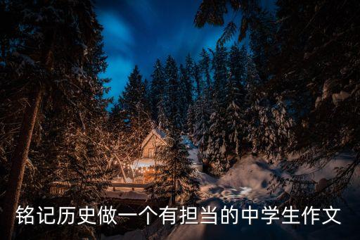 銘記歷史作文，有關(guān)銘記歷史珍愛(ài)和平的作文7