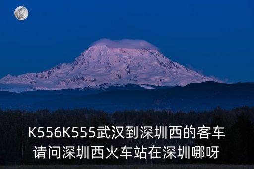 深圳西到武漢火車站在哪里，深圳去武漢的火車在北站坐嗎