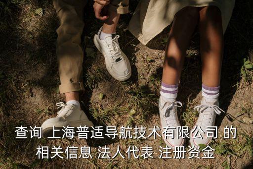 查詢 上海普適導航技術有限公司 的相關信息 法人代表 注冊資金