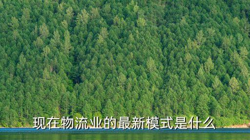 現在物流業的最新模式是什么