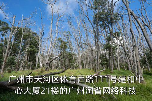 廣州市天河區(qū)體育西路111號建和中心大廈21樓的廣州淘省網(wǎng)絡(luò)科技
