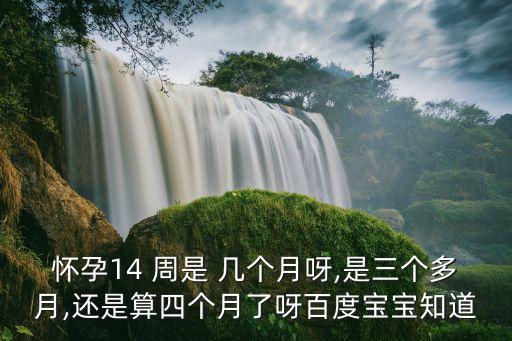 14周是幾個(gè)月,懷孕14周6天算幾個(gè)月了?