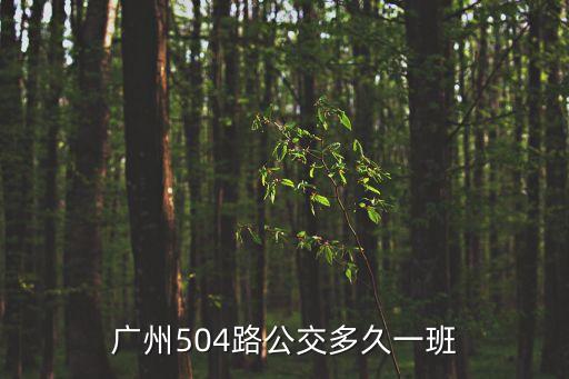 廣州504路公交多久一班
