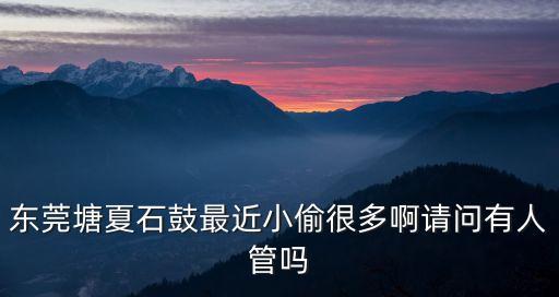 東莞塘夏石鼓最近小偷很多啊請問有人管嗎
