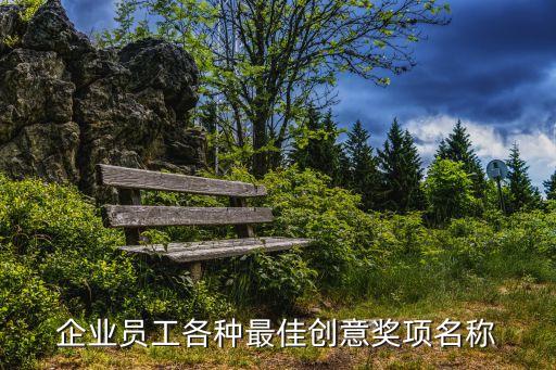 企業(yè)員工各種最佳創(chuàng)意獎項名稱