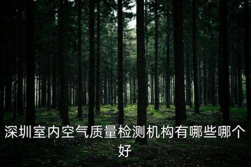 深圳室內(nèi)空氣質(zhì)量檢測機構(gòu)有哪些哪個好