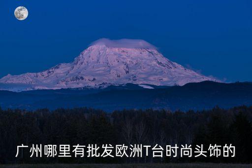 廣州哪里有批發歐洲T臺時尚頭飾的
