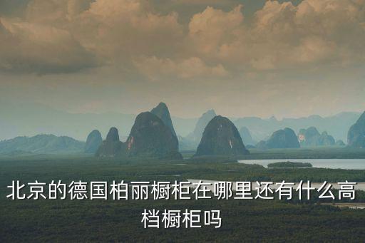 德國柏麗櫥柜深圳銷量，德國柏麗櫥柜在中國設廠嗎