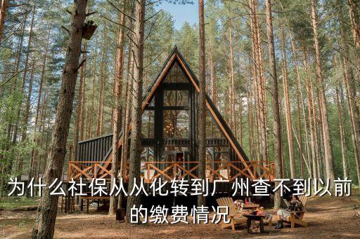 為什么社保從從化轉到廣州查不到以前的繳費情況