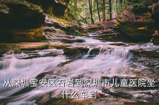 從深圳寶安區石巖到深圳市兒童醫院坐什么車到