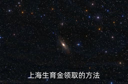 上海生育金領取的方法