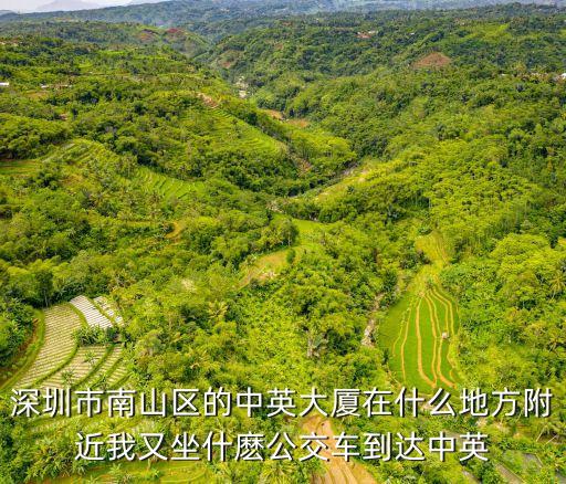 深圳富源教育城 賓館，深圳市南山區的中英大廈在什么地方附近我又坐什麼公交車到達中英