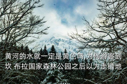 黃河的水就一定是黃色嗎,為何游客到坎 布拉國家森林公園之后以為走錯地...
