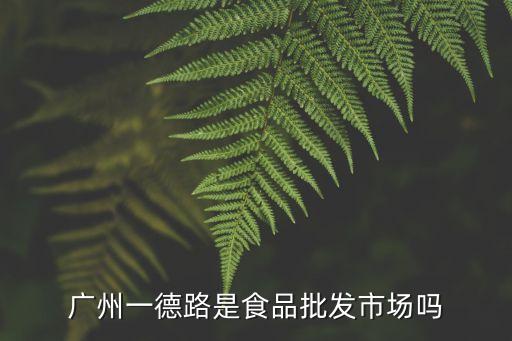 廣州一德路有牛筋批發市場嗎，廣州市一德中路德進批發市場具體位置