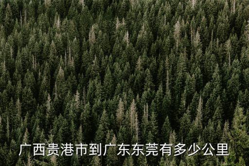 貴港到東莞大概多久，廣西貴港市到廣東東莞有多少公里