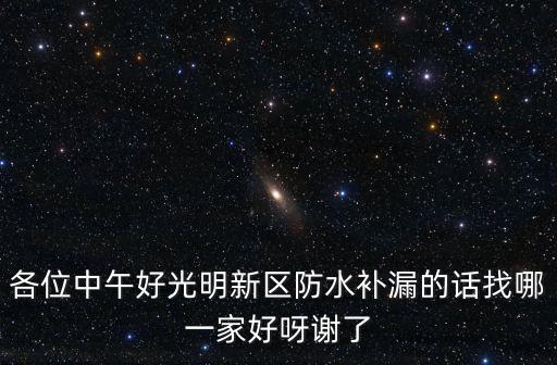 各位中午好光明新區(qū)防水補漏的話找哪一家好呀謝了