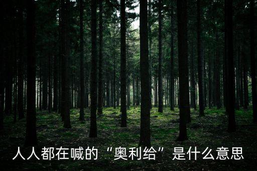 人人都在喊的“奧利給”是什么意思