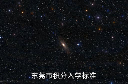 東莞市積分入學標準
