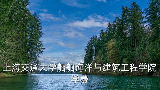 上海交通大學船舶海洋與建筑工程學院學費
