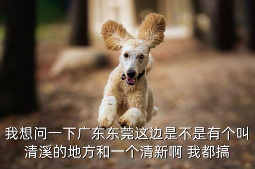 東莞清溪水井圖片，我想問一下廣東東莞這邊是不是有個叫清溪的地方和一個清新啊 我都搞