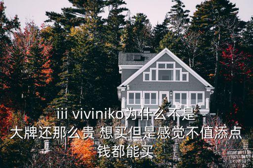 iii viviniko為什么不是大牌還那么貴 想買但是感覺不值添點(diǎn)錢都能買