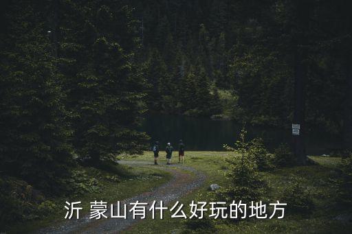 沂 蒙山有什么好玩的地方