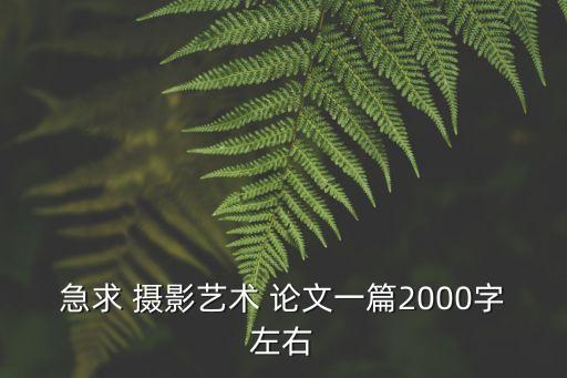 攝影論文,一文看懂!攝影與攝像專業論文